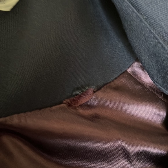 Vintage navy lined trench-coat - Picture 4 of 4